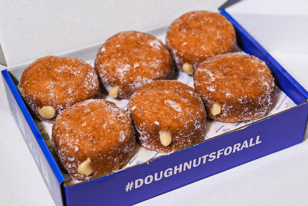 Gluten-free, vegan custard-filled doughnuts