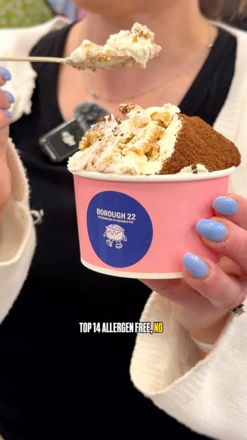 Borough 22 tiramisu gelato with wafer